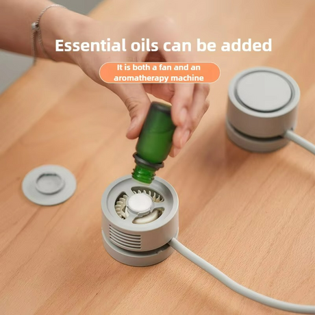 Handsfree-halsfläkt – Hopfällbar, USB-uppladdningsbar kylfläkt för resor, sport och utomhusbruk MILA Sverige