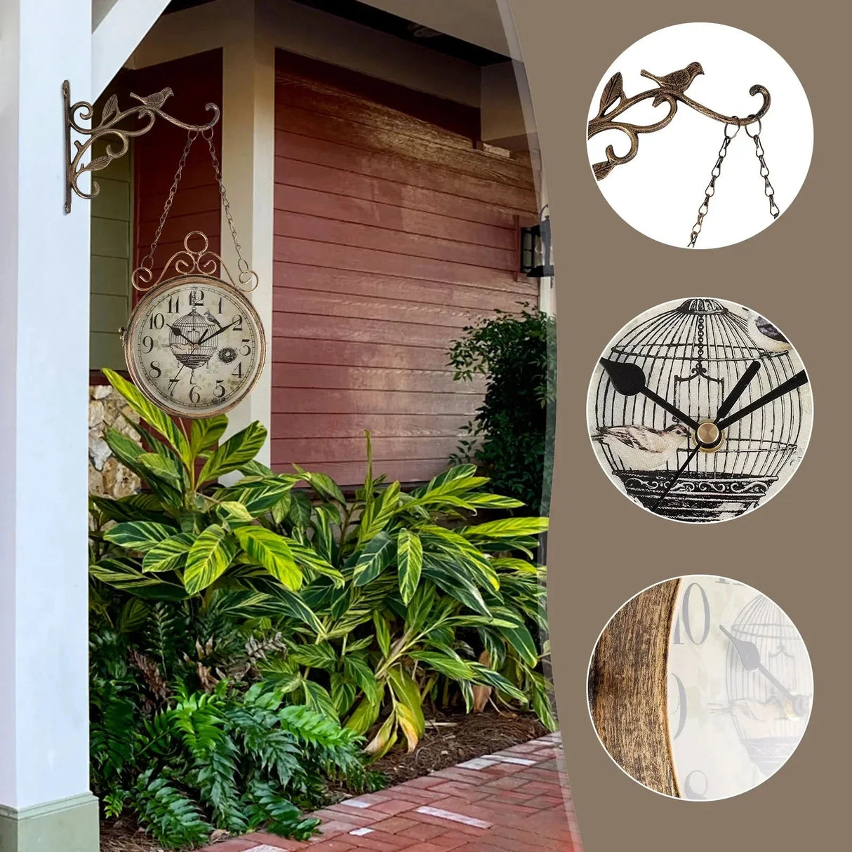 RetroCharm - Vintage tågstation väggur med tidlös attraktion Carvallo