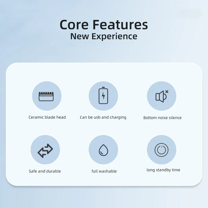 Herrkroppshårklippare och damrakapparat med bikini-tillbehör Carvallo
