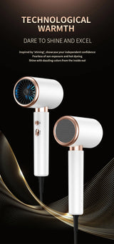 Carvallo Pro 2400 Hårtork 2400W | Ionteknologi | Ljuskälla & Kall luft | Lätt & Ergonomisk Carvallo