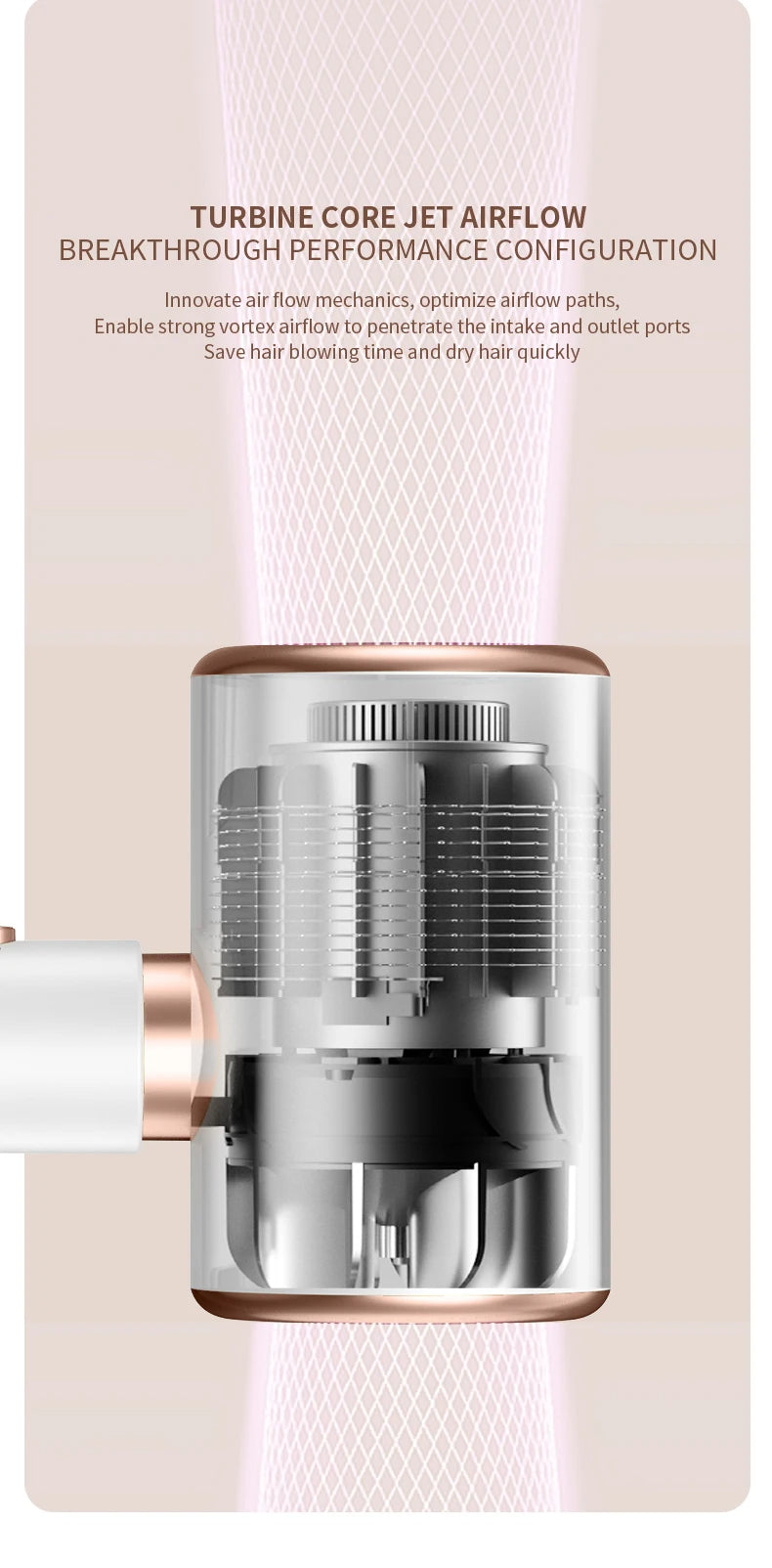 Carvallo Pro 2400 Hårtork 2400W | Ionteknologi | Ljuskälla & Kall luft | Lätt & Ergonomisk Carvallo