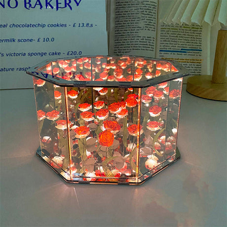 Royallure Tulpan Spegel Nattlampa - 7 Färgval Carvallo