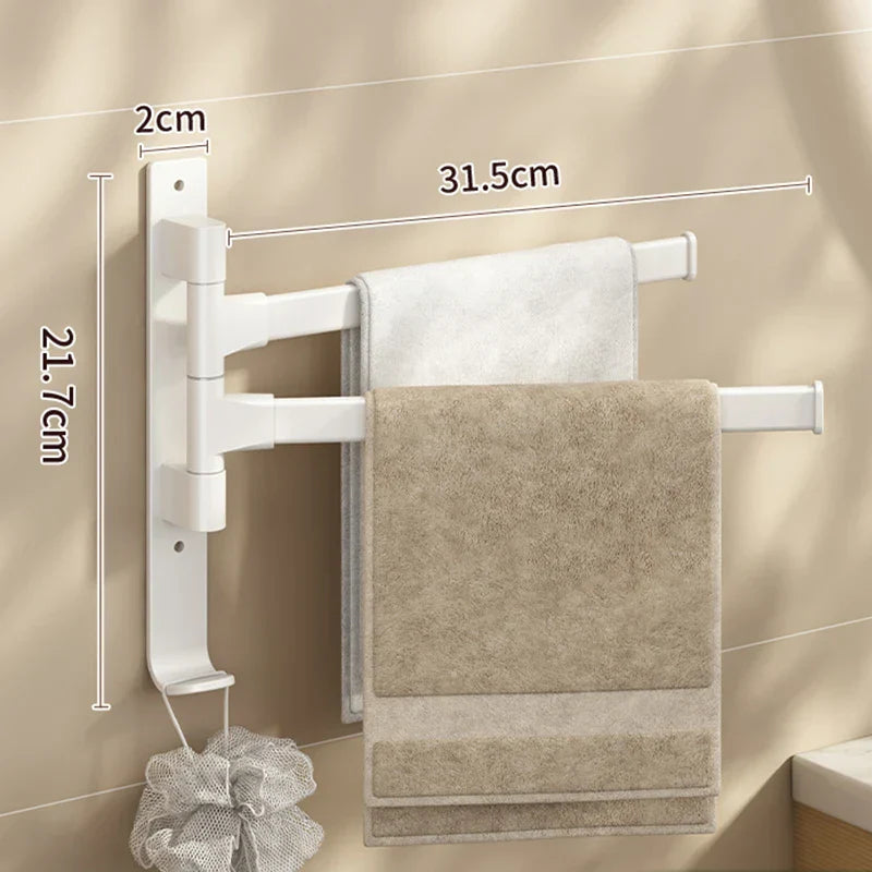 Carvallo - Multifunktionell roterande förvaringsstång för badrum Carvallo