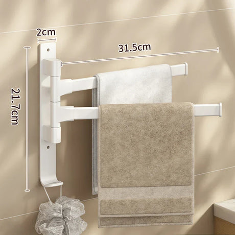 Carvallo - Multifunktionell roterande förvaringsstång för badrum Carvallo