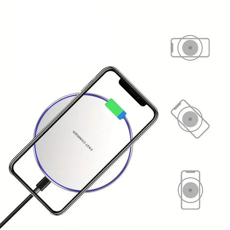 30w Trådlös snabbladdare induktions-laddplatta för iPhone och Android Carvallo