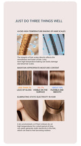 Högpresterande hårtork 2400W med kall- och varmluftsfunktion - Ionteknologi Carvallo