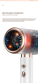 Carvallo Pro 2400 Hårtork 2400W | Ionteknologi | Ljuskälla & Kall luft | Lätt & Ergonomisk Carvallo