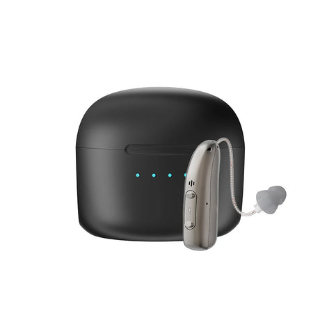 Uppladdningsbara Bluetooth-hörselhjälpmedel för äldre med appkontroll och 4 ljudlägen Carvallo
