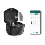 Uppladdningsbara Bluetooth-hörselhjälpmedel för äldre med appkontroll och 4 ljudlägen Carvallo