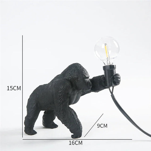 Majestic Gorilla Accent Lamp – Djärv och konstnärlig Statement Lighting MILA Sverige