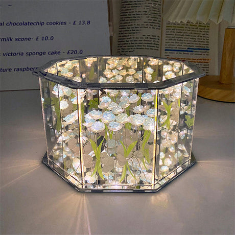 Royallure Tulpan Spegel Nattlampa - 7 Färgval Carvallo