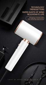 Carvallo Pro 2400 Hårtork 2400W | Ionteknologi | Ljuskälla & Kall luft | Lätt & Ergonomisk Carvallo