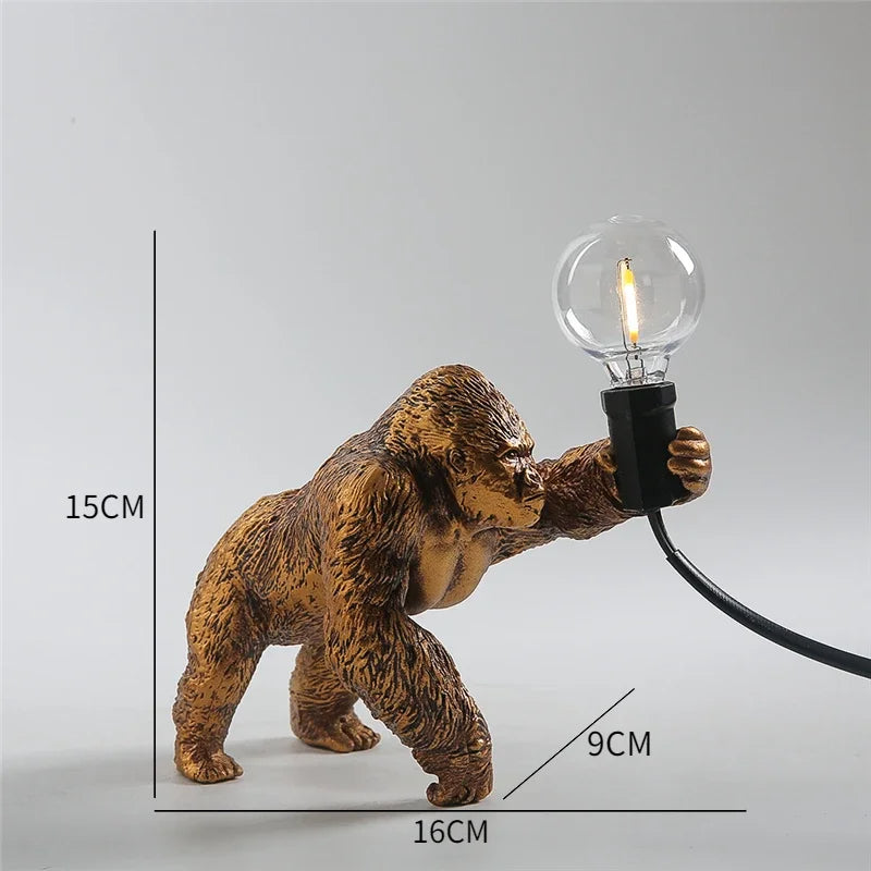 Majestic Gorilla Accent Lamp – Djärv och konstnärlig Statement Lighting MILA Sverige
