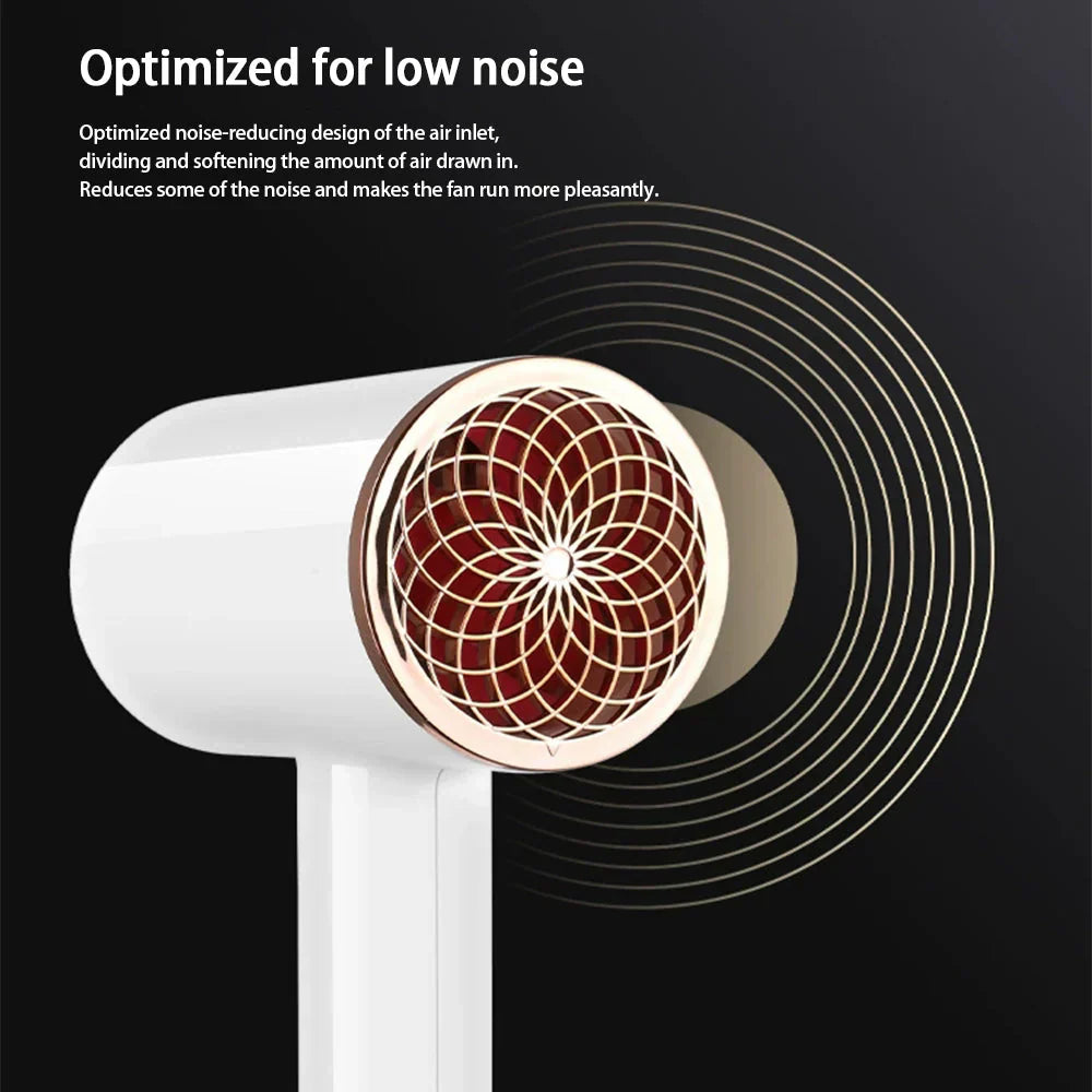 Högpresterande hårtork 2400W med kall- och varmluftsfunktion - Ionteknologi Carvallo