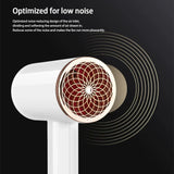 Högpresterande hårtork 2400W med kall- och varmluftsfunktion - Ionteknologi Carvallo