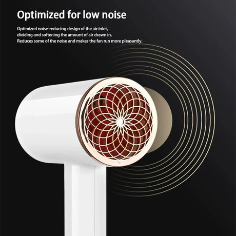 Högpresterande hårtork 2400W med kall- och varmluftsfunktion - Ionteknologi Carvallo