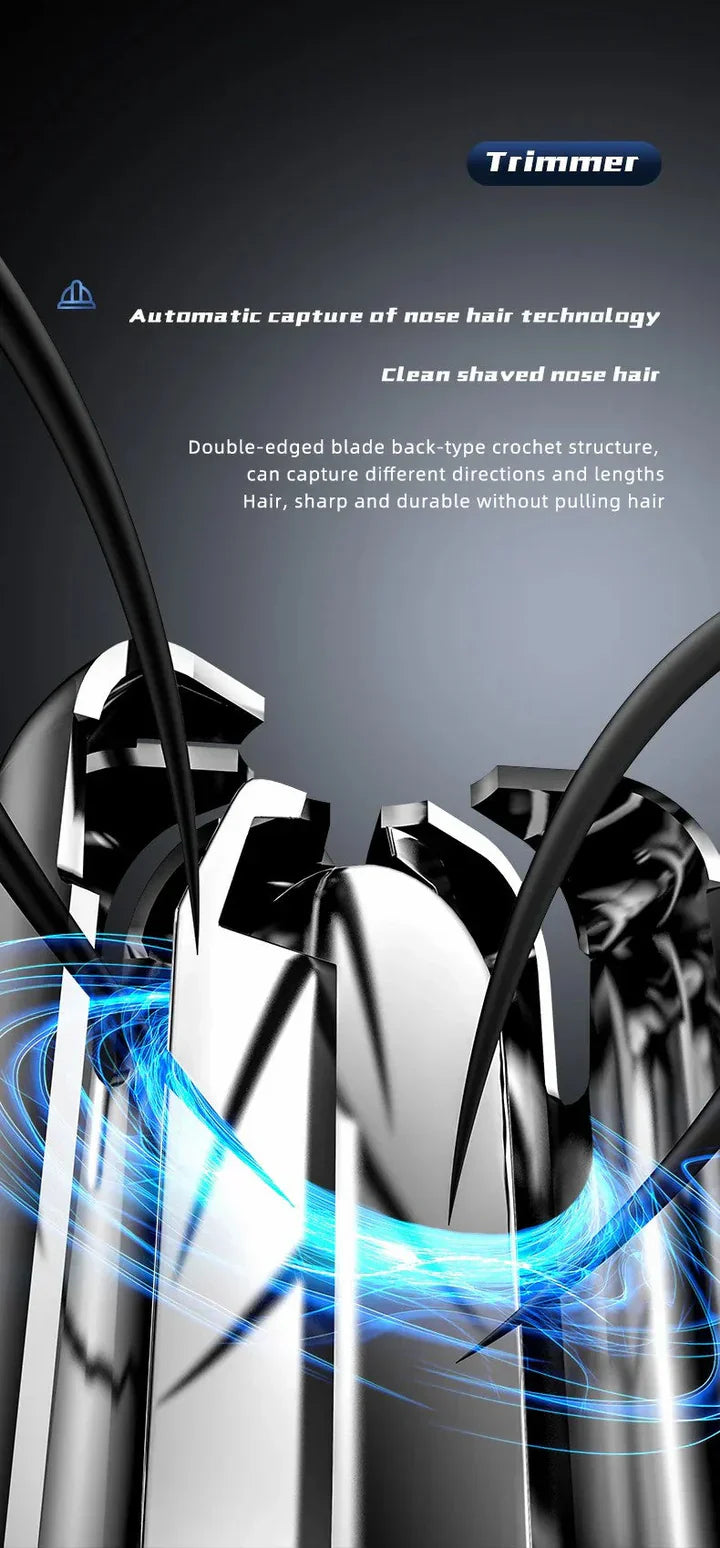 Professionell smärtfri näs- och öronhårtrimmer för män och kvinnor Carvallo