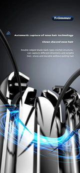 Professionell smärtfri näs- och öronhårtrimmer för män och kvinnor Carvallo
