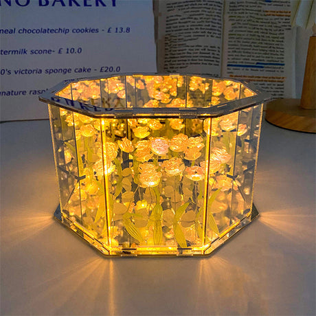 Royallure Tulpan Spegel Nattlampa - 7 Färgval Carvallo