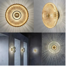 RippleGlow - Modern Glas Vägglampa för Stilrena Interiörer Carvallo