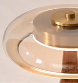 Carvallo - Bordlampa i svamp-liknande stil med glasskärm för en retro-inspirerad atmosfär Carvallo