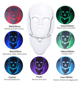 7 Färger Röd Ljusterapi Mask - Ansikte & Halsbehandling Carvallo