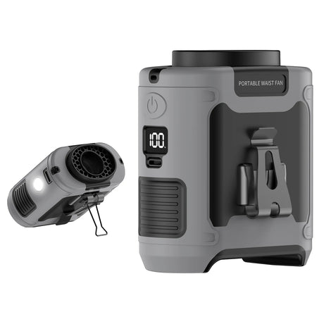 Royaleva 6000mAh Utomhus Bärbar Midje Fläkt för Kall Luft Carvallo