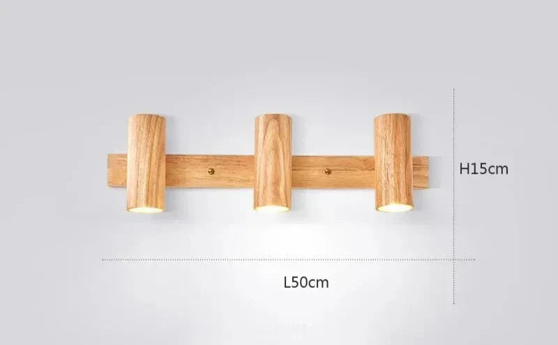 NordicWood - Modern Vägglampa i Valnöt Skandinavisk LED Belysning Carvallo