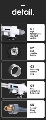 Bärbar butanbrännare – Perfekt för BBQ, camping & kök Carvallo