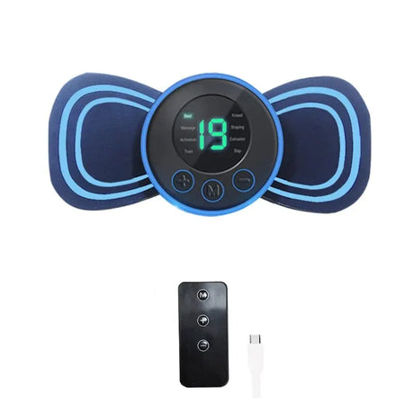 Bärbar Elektrisk Nackmassager | Med Pad & Fjärrkontroll för riktad avslappning Carvallo