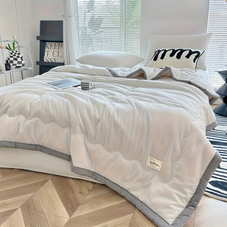 Lätt täcke för sommaren – Andas & Mångsidig | För soffa, säng & resor Carvallo