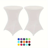 Stretchy Cocktail Table Covers - Solid Color, Ideal for Partyn och Evenemang Carvallo