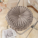 Pumpakudde - Sammet Rund Kuddfodral för Soffa, Tatami, Vardagsrum och Kontorsdekoration Carvallo