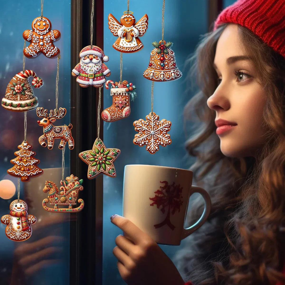 NordicJoy - Hantverksgjord juldekoration i trä Carvallo