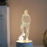 3D Fotbollsspelare Lampa – För en Sportig Atmosfär Carvallo