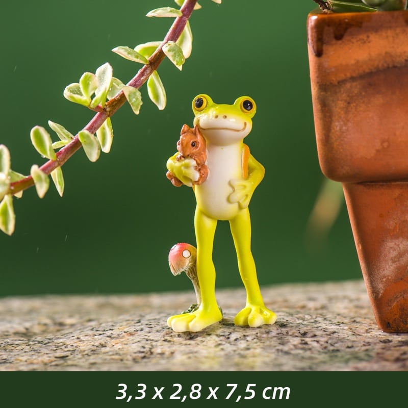 Groda Resin Växthängare Figur - Dekorativt inomhus- och utomhusväxttillbehör MILA Sverige