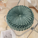 Pumpakudde - Sammet Rund Kuddfodral för Soffa, Tatami, Vardagsrum och Kontorsdekoration Carvallo