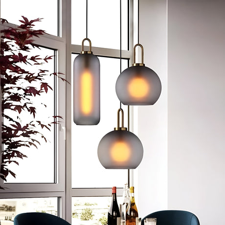 CrystalHue Light - Nordisk glaskula pendellampa Carvallo