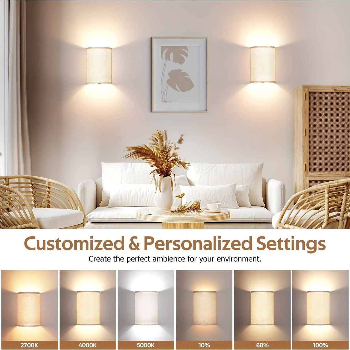 Magnetisk Vägglampa Set - Atmosfärisk Belysning i Alla Rum Carvallo