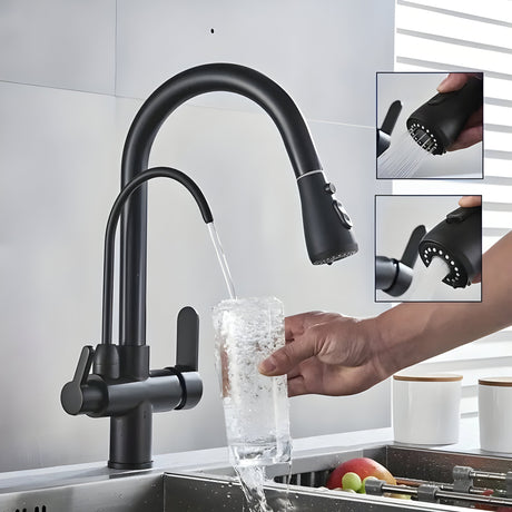 OrbiTap - Blandare med två handtag och filtersystem Carvallo