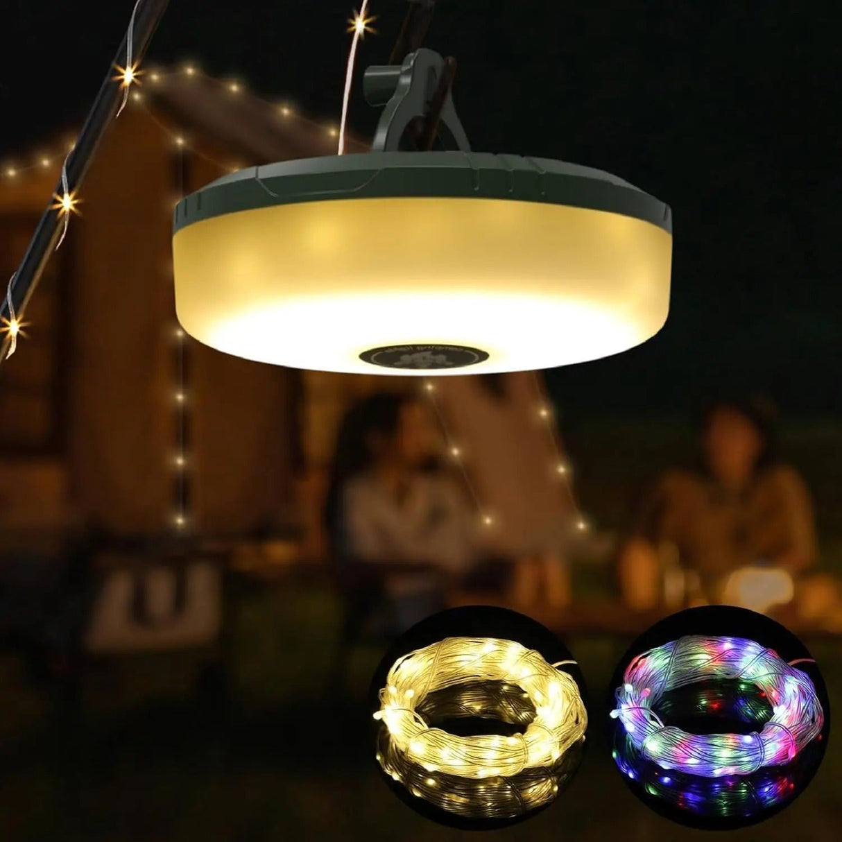 4 i 1 Camp Lights - Ljuslängder med 8 belysningslägen Carvallo