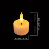 Magiska ljus utan låga - Set med fjärrkontroll och dimbar timer Carvallo