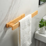Modern Trä Handdukshållare – Elegant Väggmonterad Utan Verktyg Carvallo