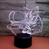 CatGlow - 3D Katt Nattlampa med 7 Färger Touch Kontroll Carvallo