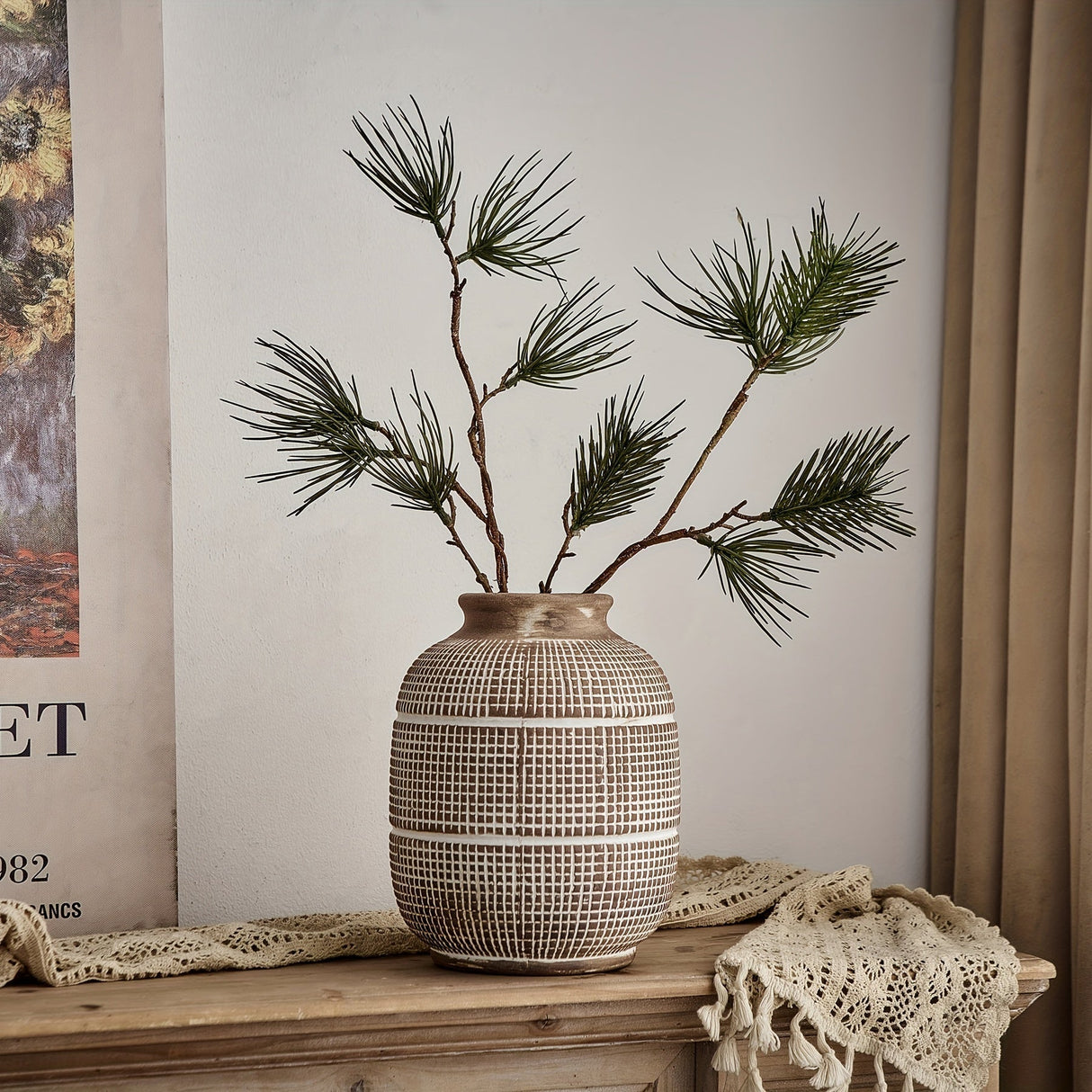 Rustik geometrisk vas - Naturlig atmosfär för ditt hem Carvallo