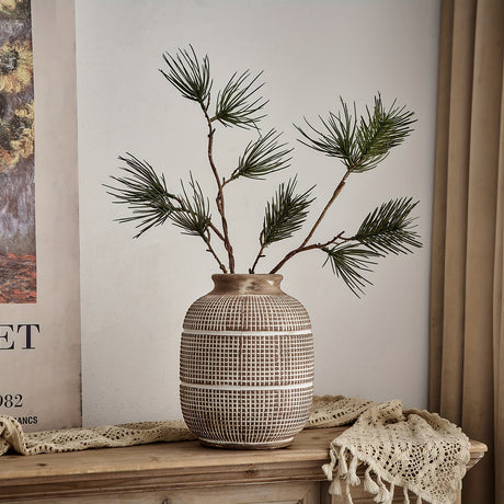 Rustik geometrisk vas - Naturlig atmosfär för ditt hem Carvallo