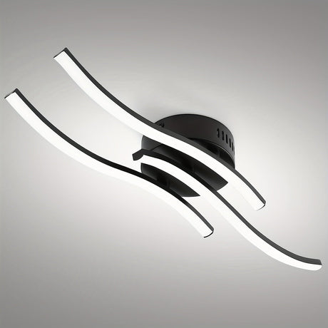 LumaCurve - Dimbar LED Plafondlampa med Elegant Kurvdesign Carvallo