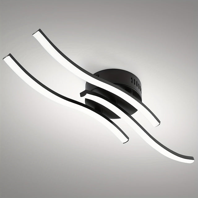 LumaCurve - Dimbar LED Plafondlampa med Elegant Kurvdesign Carvallo