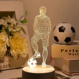3D Fotbollsspelare Lampa – För en Sportig Atmosfär Carvallo