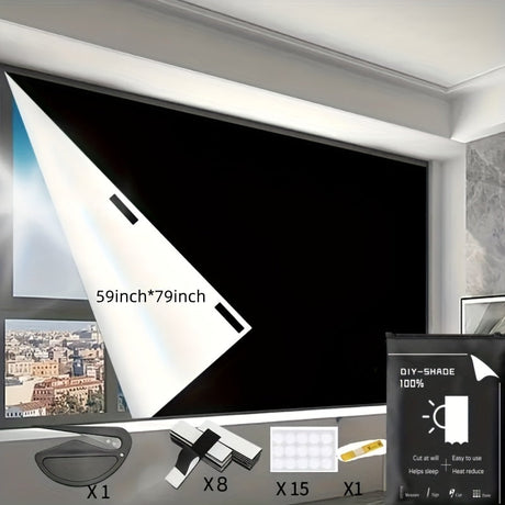 Bärbar mörkläggningsgardin – Skräddarsydd, borrfri lösning för avskildhet MILA Sverige